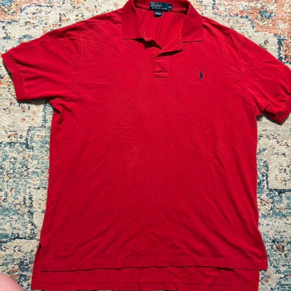 Polo Ralph Lauren Red Men’s Polo shirt size‎ XL